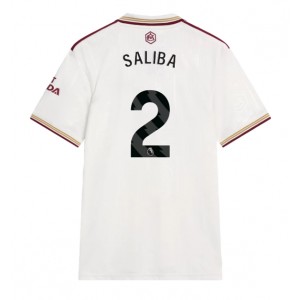 Fotbalové Dres Arsenal William Saliba #2 Třetí Oblečení 2025-26 Krátký Rukáv